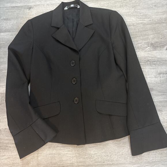 Trina Turk Womens Blazer Career Button Down suit Jacket poet long sleeve Sz 8 - Picture 1 of 7